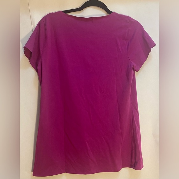 Lauren Ralph Lauren Woman’s Pink Top Blouse Size Large - Picture 2 of 6